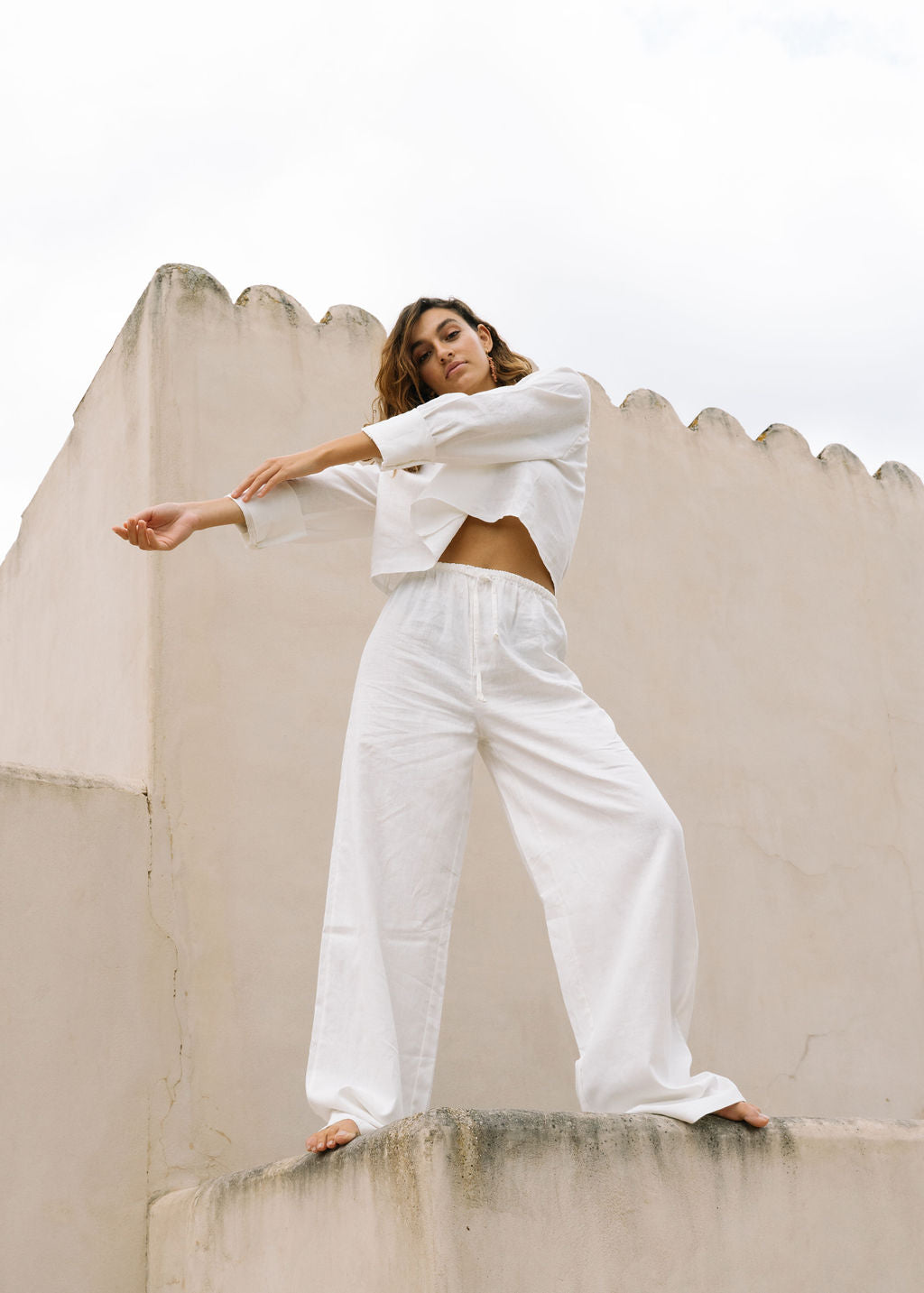 SOMA - LINEN WIDE LEG TROUSERS