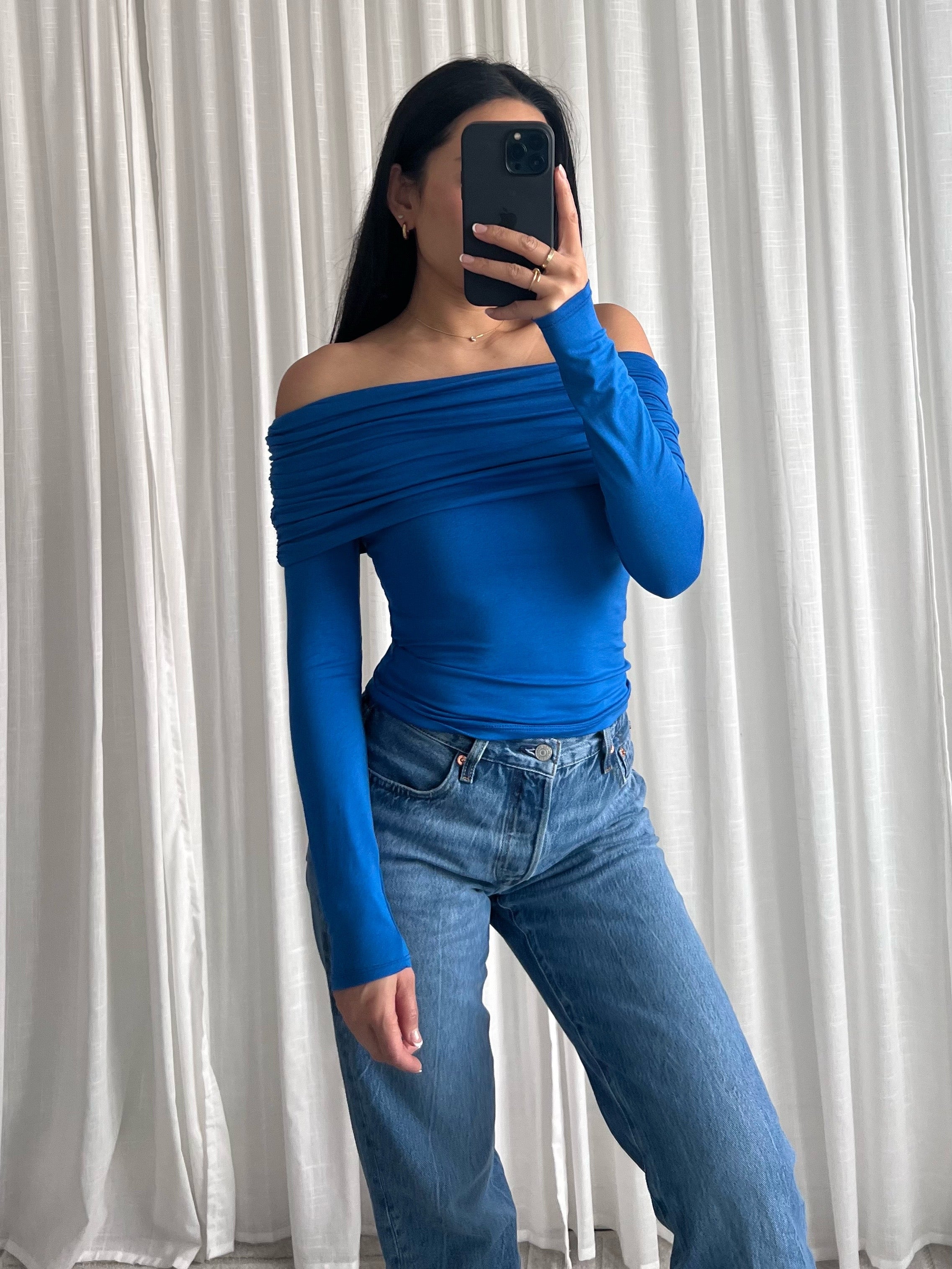 TAYLOR TOP - ELECTRIC BLUE