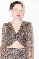 Rouge Leopard Print Top