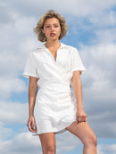 BLAKE - WHITE COTTON LINEN DRESS