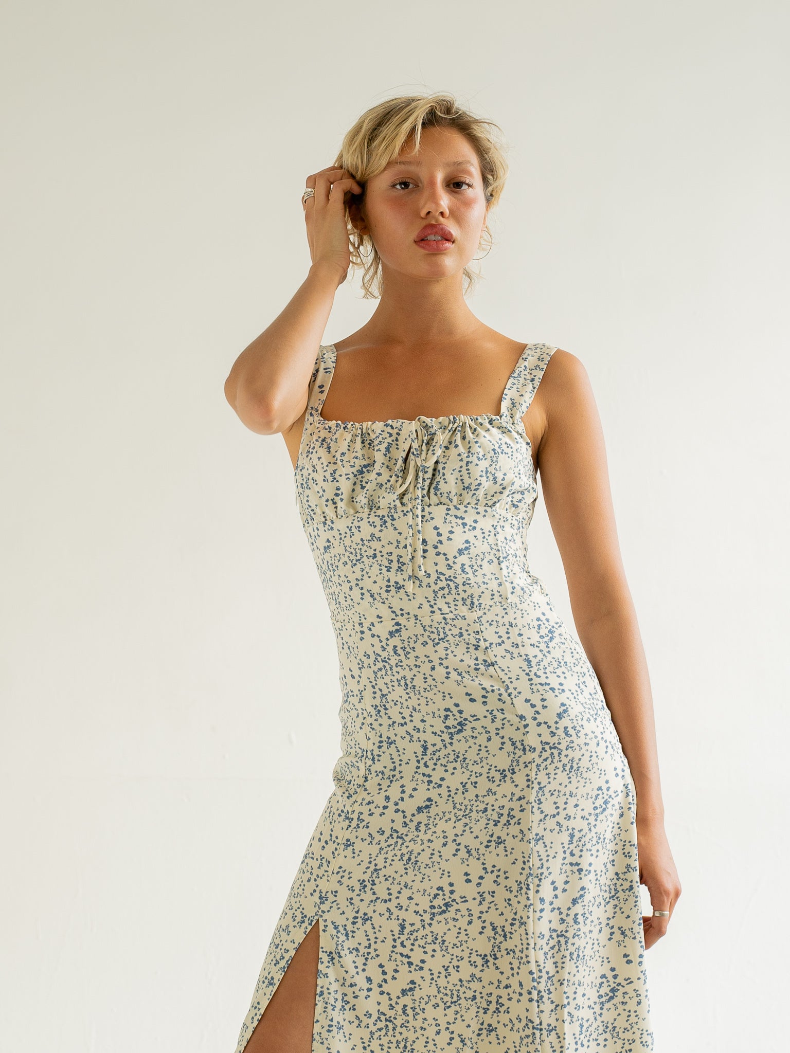 Tinna - Ivory Floral Dress